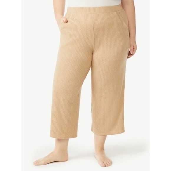 Joyspun Women's Hacci Knit Cropped Pants ONLY - Picture 1 of 7